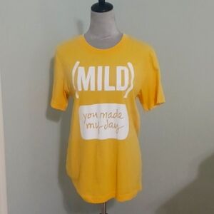 Unisex Medium yellow mild sauce shirt